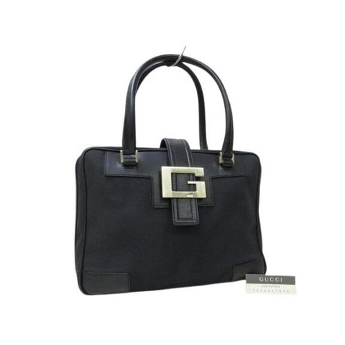 Gucci logo handbag canvas - logo,