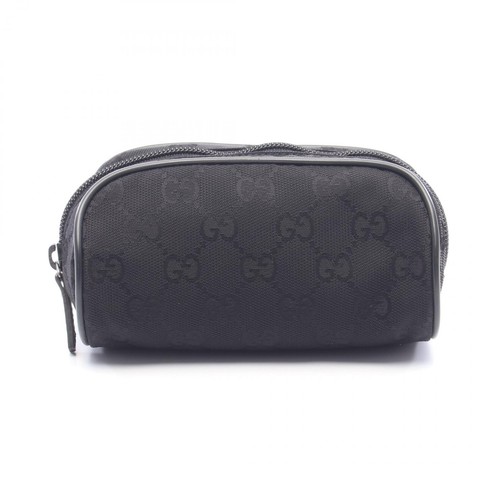 Gucci nylon pouch bag - gg,