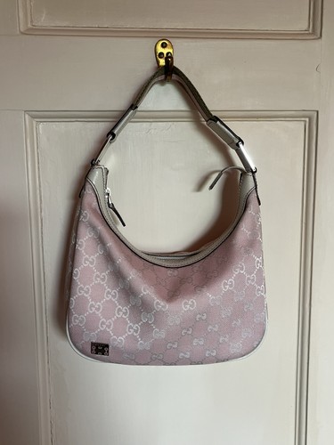 Gucci pink canvas pop hobo - pop,