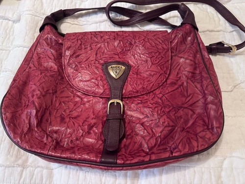 Gucci vintage crinkled leather - gucci,