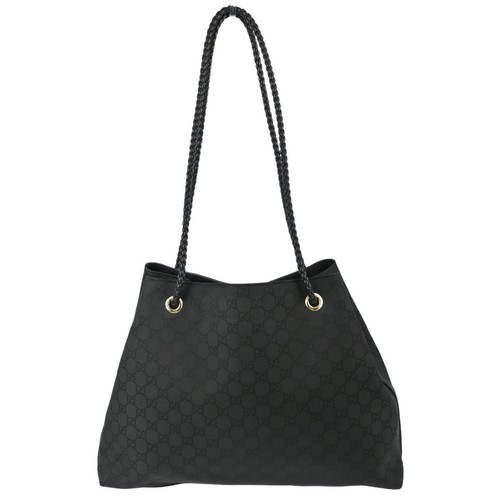 Gucci black canvas - gg, tote