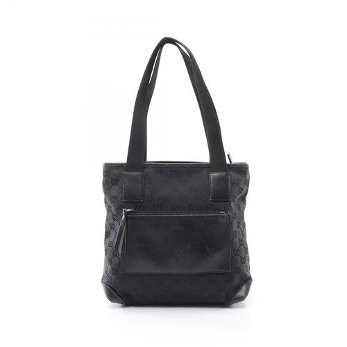 Gucci canvas tote bag - canvas, black