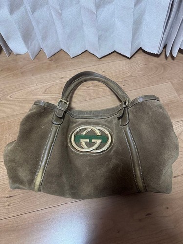 Gucci suede tote - suede,