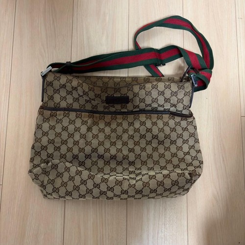 Gucci canvas shoulder - gg, bag