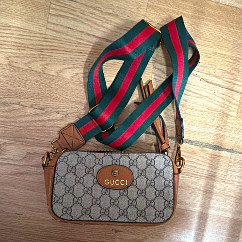 Gucci canvas leather trim - canvas,
