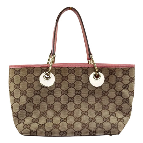 Gucci brown canvas tote bag - gucci,