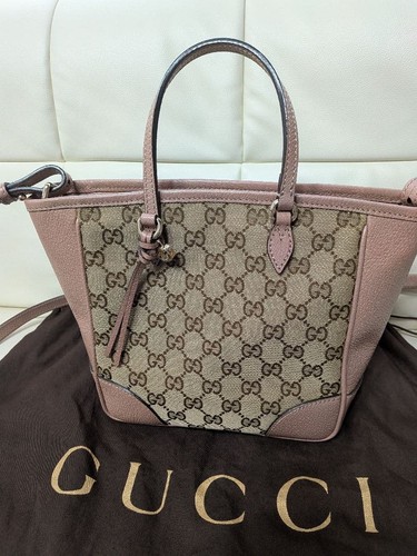 Gucci canvas pink 2way - pink,