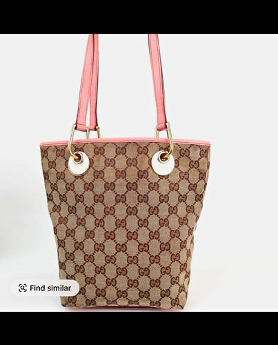 Gucci canvas tote bag beige - gg,