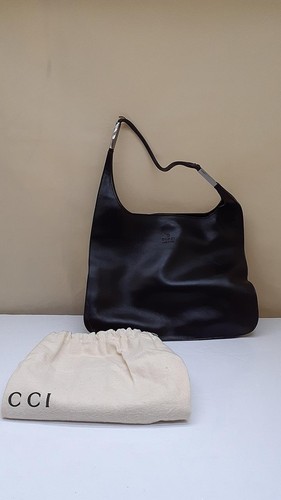 Gucci handbag black leather - black,