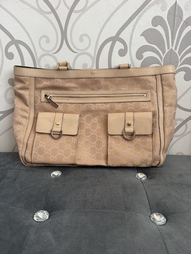 Gucci canvas abbey - gg, pocket