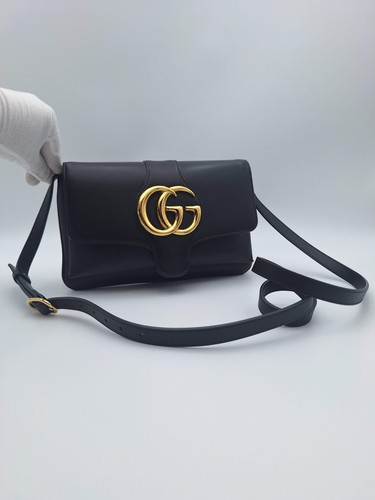 Gucci black leather - black,