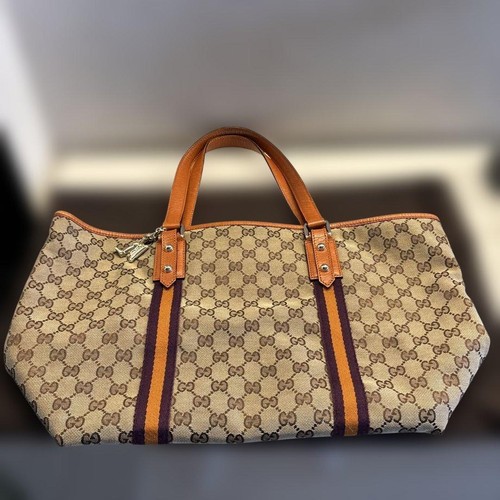 Gucci canvas tote - gucci, gg
