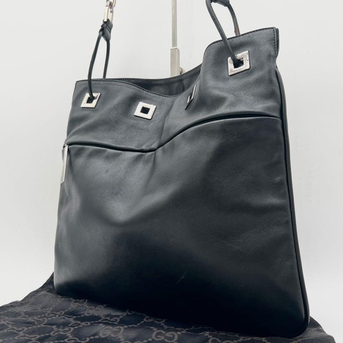 Gucci vintage black leather - gucci,