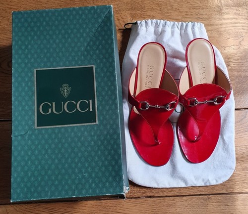 Gucci leather thong - gucci,