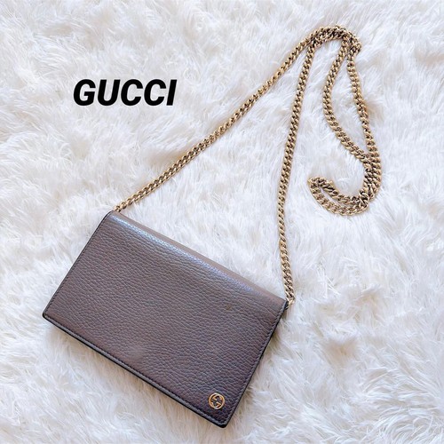 Gucci logo leather chain - gg,