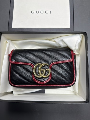 Gucci marmont mini - gg, beige
